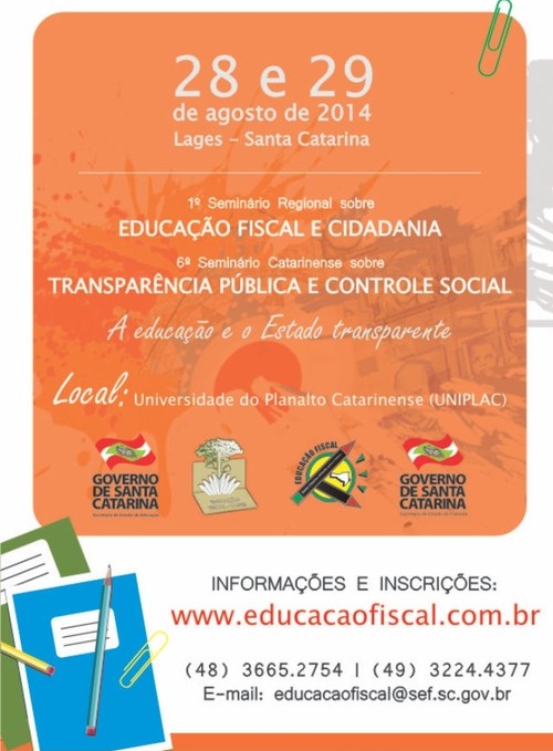 CRCSC presente 6º Seminário Catarinense sobre Transparência Pública e Controle Social