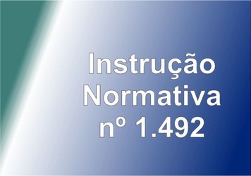 Instrução Normativa nº 1.492, de 17 de setembro de 2014