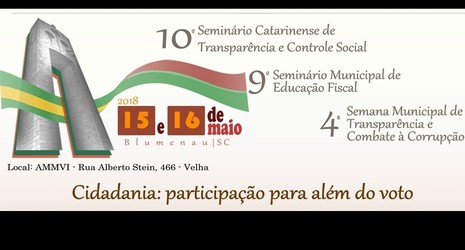 Participe do 10º Seminário Catarinense de Transparência e Controle Social