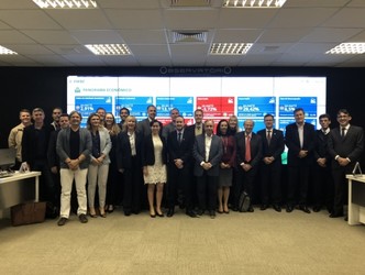 Reunião de abertura do 42° Simpósio Mundial de Auditoria Contínua e Relatórios é realizada na FIESC, em Florianópolis