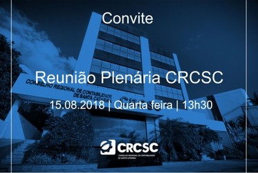 Participe da Reunião Plenária do CRCSC