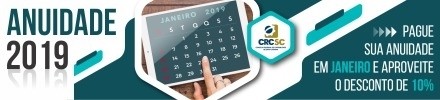 Prazo para pagamento da anuidade 2019 com desconto de 10 por cento vai até dia 31 deste mês