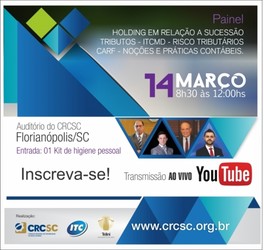 CRCSC promove painel Holding em relação a sucessão no dia 14 de março