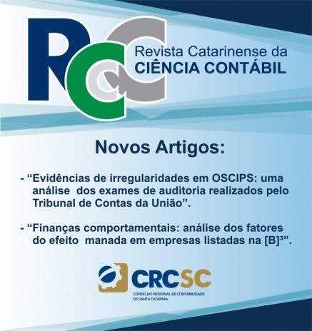 RCCC tem dois novos artigos publicados