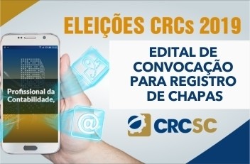 CRCSC lança edital de convocação para registro de chapas