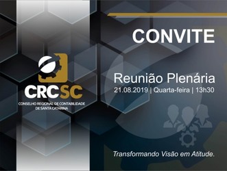 Participe da Reunião Plenária do CRCSC