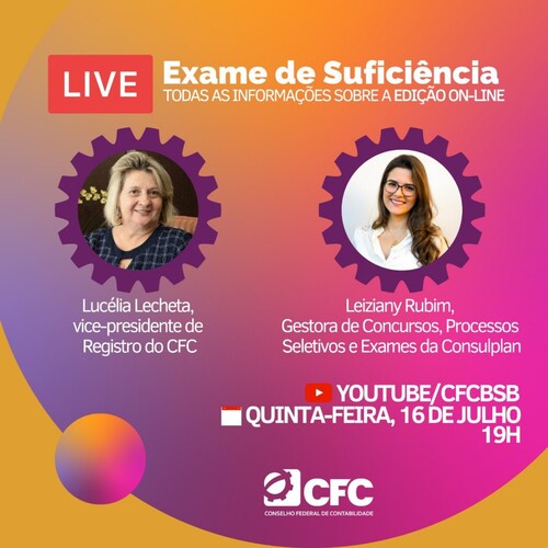 CFC realiza live sobre o Exame de Suficiência