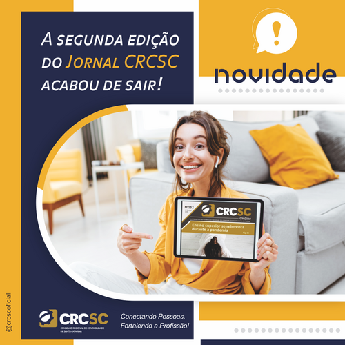 Está no ar mais uma edição do jornal online do CRCSC em 2020