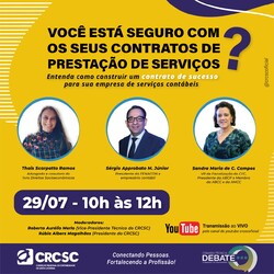 Câmara Técnica Debate deste mês vai abordar a construção de contratos de prestação de serviços 