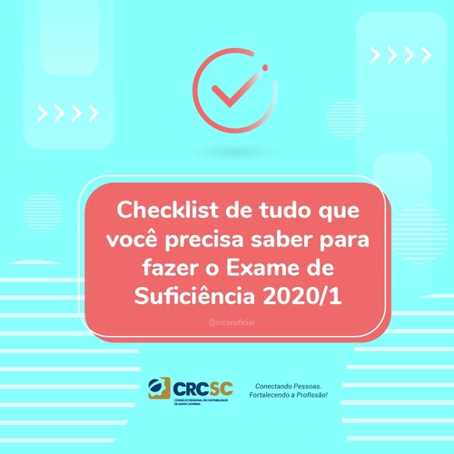 Checklist de tudo que precisa para realizar o Exame de Suficiência