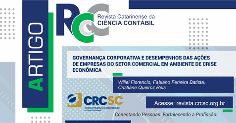 ARTIGO REVISTA RCCC: Governança Corporativa e desempenhos das ações de empresas do setor comercial em ambiente de crise econômica