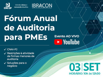 Inscrições abertas para o Fórum Anual de Pequenas e Médias Firmas de Auditoria