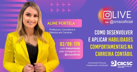 Live no dia 02/09 auxiliará o profissional a desenvolver habilidades comportamentais na carreira contábil