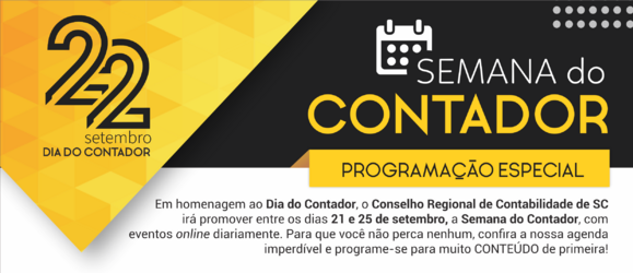 Confira a programação especial para a Semana do Contador