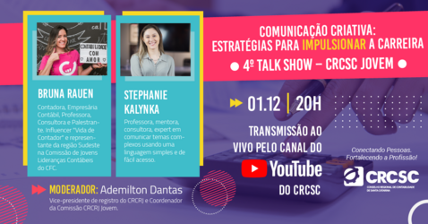 Estratégias para impulsionar a carreira será o tema do último TALK SHOW do ano