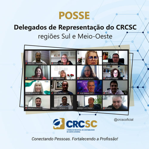 Delegados de Representação do CRCSC das regiões Sul e Meio Oeste tomam posse