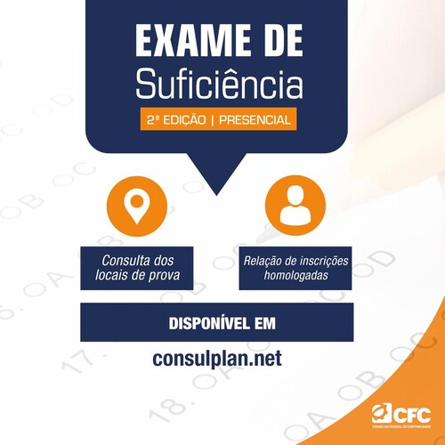 Locais de prova para o Exame Suficiência 2020.2 já estão disponíveis no site da Consulplan