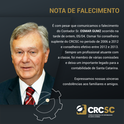 Nota de falecimento