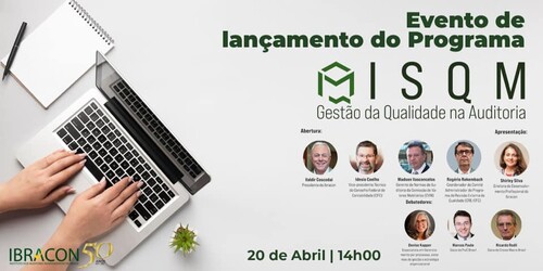 Inscrições abertas para o webinar: Gestão da Qualidade na Auditoria como pilar da sustentabilidade organizacional