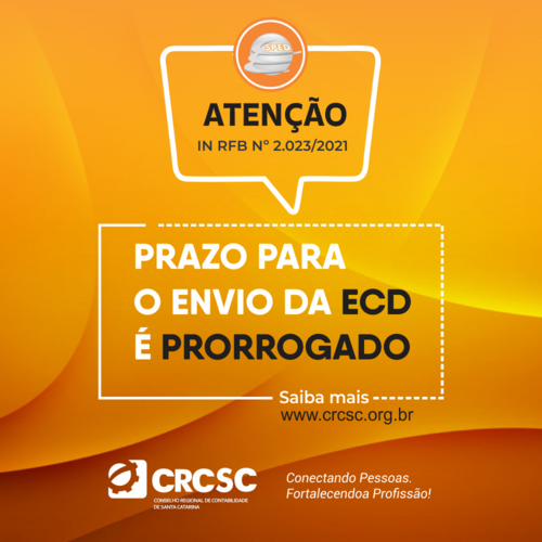 Prazo para o envio da ECD é prorrogado