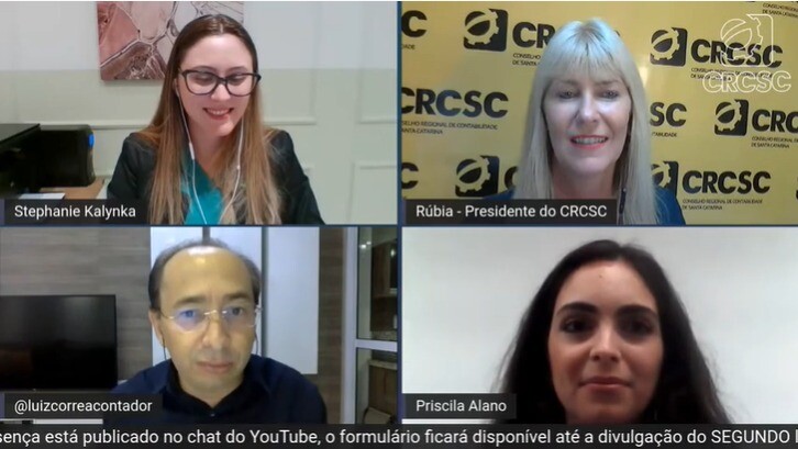 Profissionais da contabilidade discutem BPO Financeiro no 6° Talk Show CRCSC Jovem