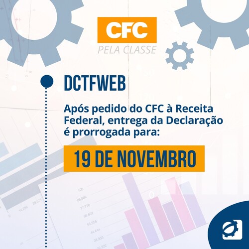 Receita Federal prorroga prazo de entrega da DCTFWeb