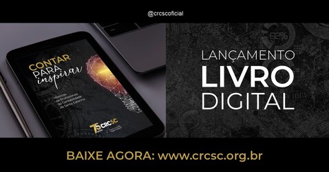 Contar para Inspirar: CRCSC lança livro em comemoração aos seus 75 anos de fundação