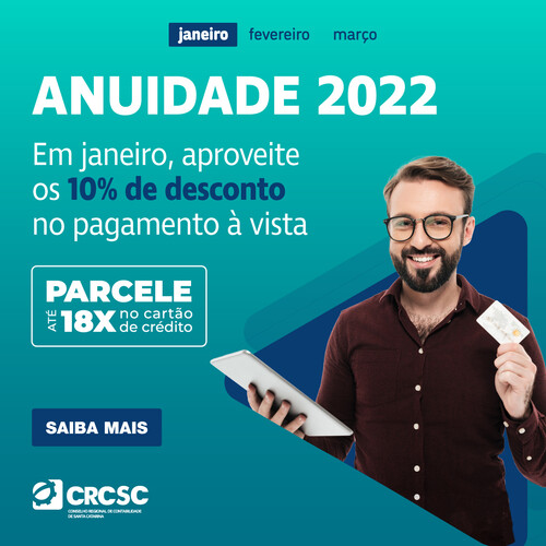 Anuidade 2022: confira os valores, as formas de pagamento e os descontos especiais