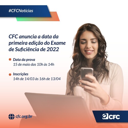 CFC anuncia a data da primeira edição do Exame de Suficiência de 2022