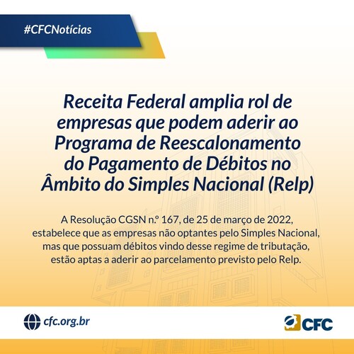 Receita Federal amplia rol de empresas que podem aderir ao Relp