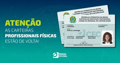 Carteiras profissionais físicas estão de volta