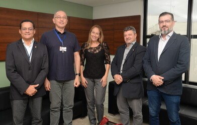 Entidades visitam o CRCSC para tratar sobre propriedade intelectual, industrial e temas afins