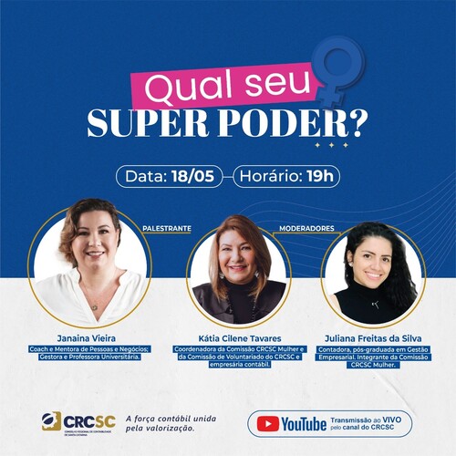 Comissão CRCSC Mulher realiza palestra com o tema “Qual seu Super Poder?”