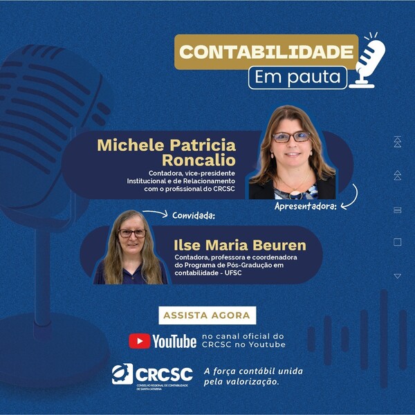 Contabilidade Em Pauta: CRCSC lança programa de entrevistas com profissionais referências na área