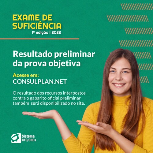 Resultado preliminar da prova objetiva do Exame de Suficiência fica disponível