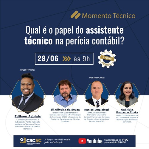 Momento Técnico traz para a discussão o papel do Assistente Técnico na Perícia Contábil