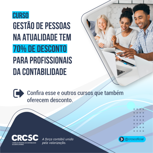 Curso de Gestão de Pessoas tem 70% de desconto para profissionais da contabilidade