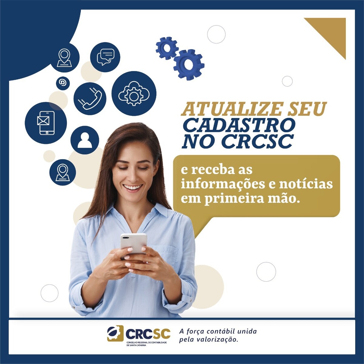 Atualize seu cadastro no CRCSC e receba todas as informações e notícias