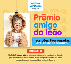  Prêmio Amigo do Leão - Inscrições prorrogadas