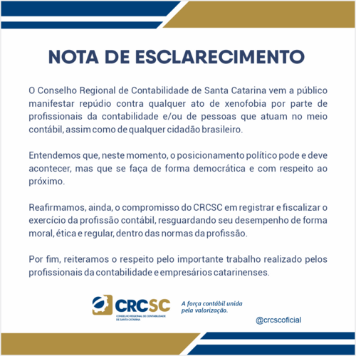 NOTA DE ESCLARECIMENTO