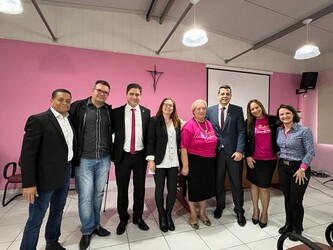 Presidente do CRCSC marca presença em evento alusivo ao outubro rosa e novembro azul do Sindicont de Joinville/SC