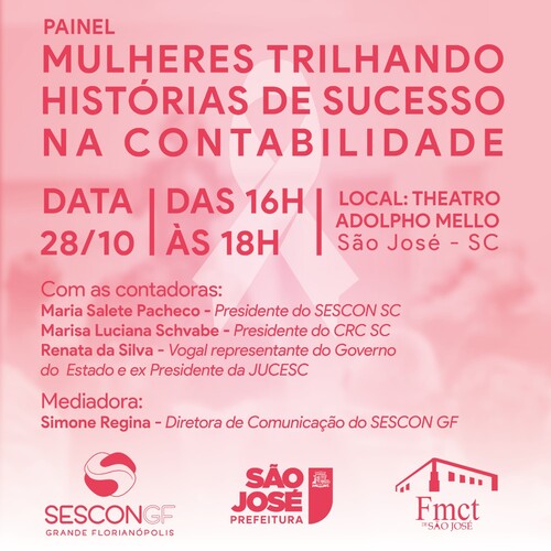 SESCON GF promove painel “Mulheres trilhando histórias de sucesso na contabilidade”