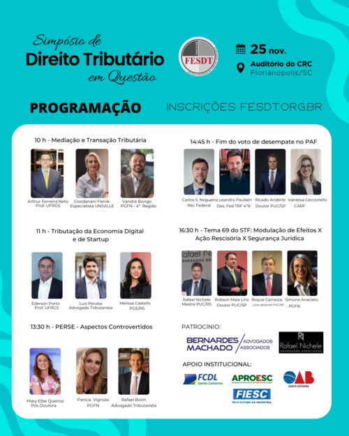 CRCSC recebe FESDT para tratar sobre o Simpósio de Direito Tributário 