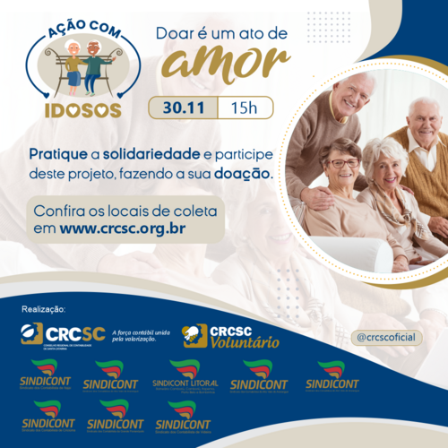 Ação com Idosos CRCSC: veja como participar  