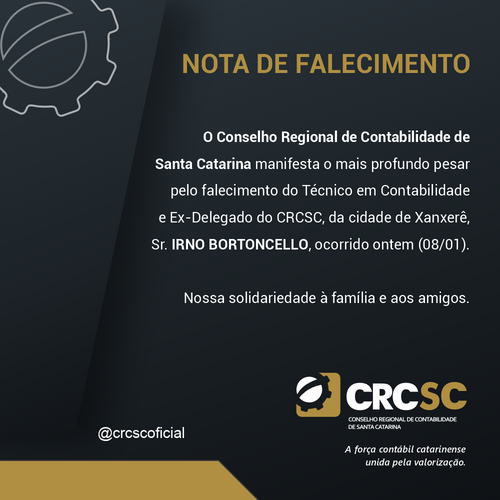 Nota de falecimento