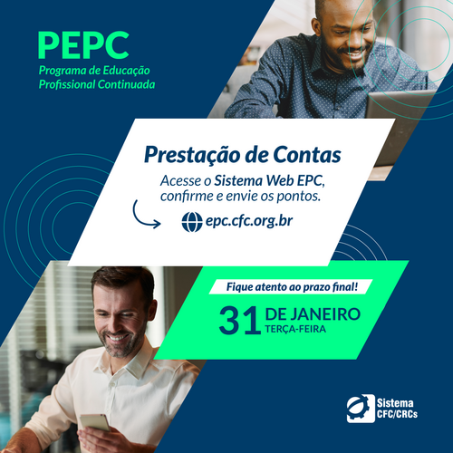 Prestação de contas do Programa de Educação Profissional Continuada (PEPC) vai até o dia 31/01