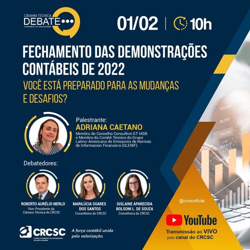 Fechamento das Demonstrações Contábeis será tema da primeira Câmara Técnica Debate do ano