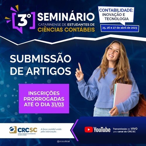 Submissão de artigos: inscrições prorrogadas