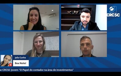 Novas oportunidades para contadores no mercado financeiro foram tema de talk show realizado pelo CRCSC