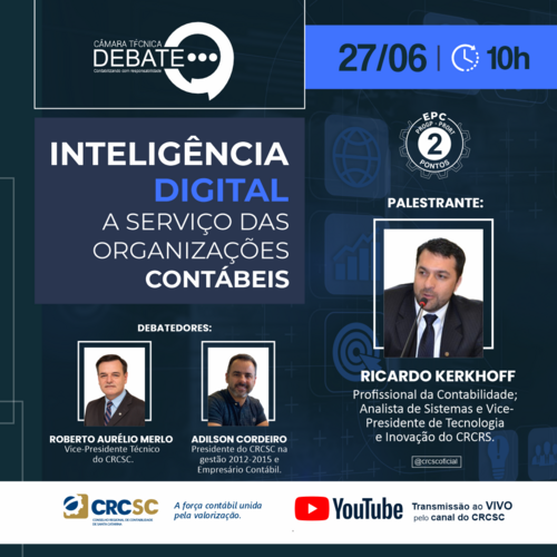 Inteligência Artificial é o tema da próxima edição da Câmara Técnica Debate